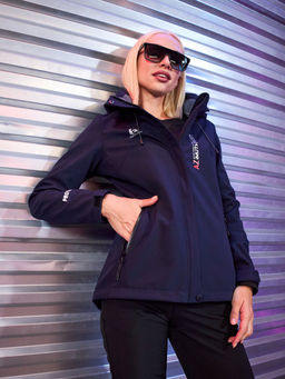Женская мембранная куртка виндстоппер на флисе Azimuth Сияние 124/23983_709 Темно-Синий  фото 29