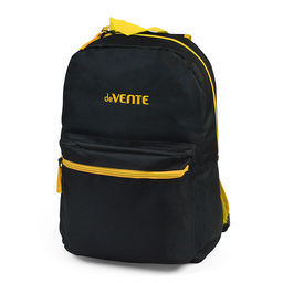 Рюкзак "Black" подростковый 40x29x17 см (14 л) 250 г, 1 отделение на молнии, 1 передний карман, черный с желтым