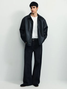 Джинсы wide leg с эффектом стирки / Zarina