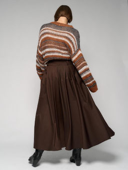 Юбка женская 12411-38039 d.brown - Eleganzza фото 4