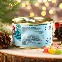 Монпансье Новогоднее настроение, карамель леденцовая в консервной банке, 140 г - Simaland фото 5