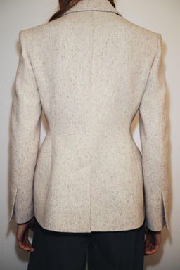 ZW COLLECTION FITTED WOOL PEPLUM BLAZER - Zara фото 4