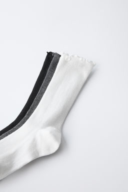 3-PACK OF TOWELLING LONG SOCKS - Zara фото 2