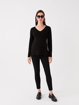 Kar?n Panelli D?z Hamile Pantolon