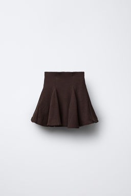 RUFFLED RIBBED BERMUDA SKORT - Zara фото 2