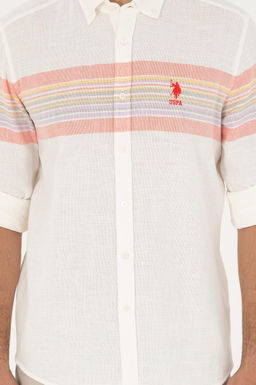 Мужская рубашка с длинным рукавом цвета граната Неожиданная скидка в корзине - U.s. polo assn фото 6