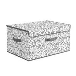 VAL CG-BOX-DDM Короб стеллажный с откидной стенкой, с крышкой, 50*35*25 см, CLASSIC GREY, шт