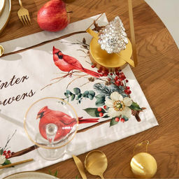 Дорожка Этель Пуансетия 30х70 см, 100% хлопок, саржа 190 г/м2  фото 4