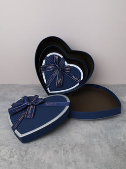 Коробка подарочная 3 штуки Сердце набор 23/19/16 см / 8022-51 /уп 36/ - ГалеонТрейд фото 12