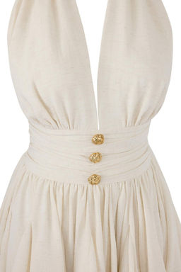 Mavi Belden Ac?lan/Skater Dusme Detayl? Sifon K?sa/Mini Elbise TPRSS25EL00319 - Trendyolmilla фото 26