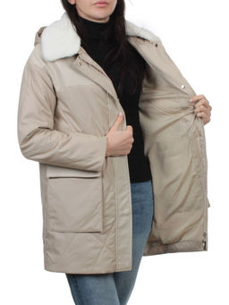 M24-096 BEIGE Куртка демисезонная женская (100 гр. холлофайбер) - Fashion фото 6