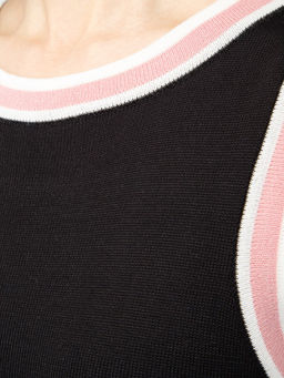 Платье женское ZZ-03005 black/white/pink