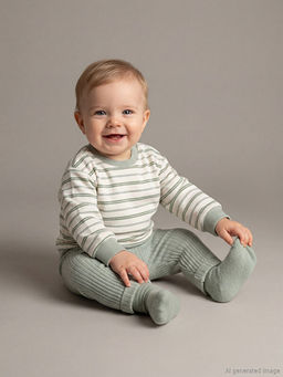 Bisiklet Yaka Erkek Bebek Sweatshirt ve E?ofman Alt?