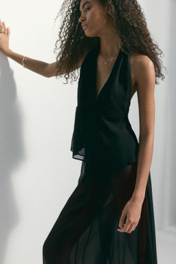 Top halter de gasa - H&m фото 3