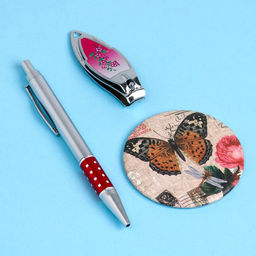 Набор подарочный 3в1 (ручка, зеркало, кусачки) - Simaland фото 3