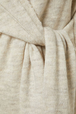 Tas Yumusak Dokulu Midi Triko Kruvaze Yaka Baglamal? Elbise TWOAW21EL0260