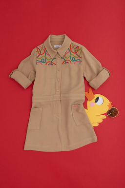 Платье из песочной ткани для девочки - U.s. polo assn фото 8