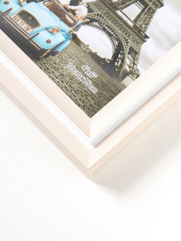 Фоторамка пластик 10х15 см "Остин" бело-бежевый 18,5х13,5х1,5 см