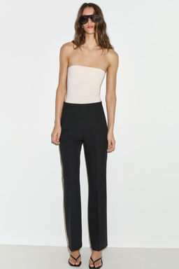 HIGH-WAIST TROUSERS WITH BACK ZIP - Zara фото 11