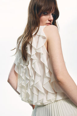 Sleeveless embellished top - H&m фото 4