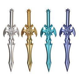 Цена за 12 шт. Ручка - прикол гелевая «Меч», МИКС