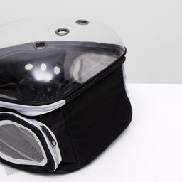 Рюкзак для переноски животных прозрачный, 31 х 28 х 42 см, чёрный - Пижон фото 10