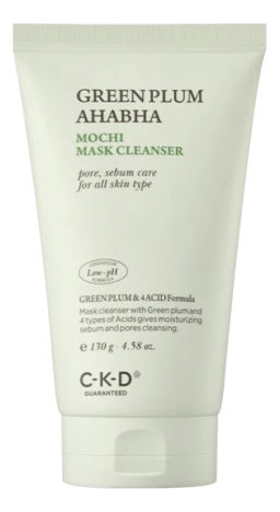 CKD Guaranteed Greenplum AHA BHA Mochi Mask Cleanser, 130g - Очищающая маска с экстрактом зеленой сливы
