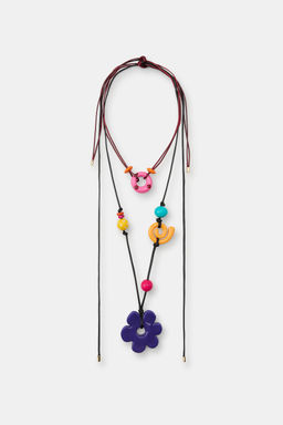 PACK 2 COLLARES CORD?N PIEZAS RESINA / Multicolor - Zara фото 2