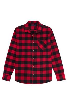 Рубашка фланель F121-0460 red-black - Fine joyce фото 4