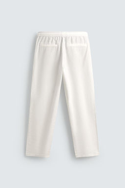 PANTAL?N RELAXED FIT ALGOD?N - LINO / Blanco roto - Zara фото 7