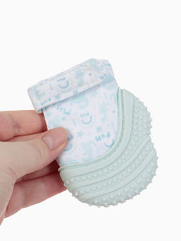 Прорезыватель на ручку для зубов «Дино», светло-серый