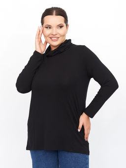 Водолазка из вискозы VD01103BLK00