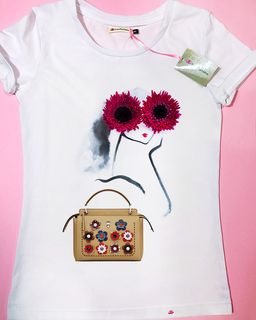 Эксклюзивная футболка Yana Pletneva упаковка плотный Zip пакет!