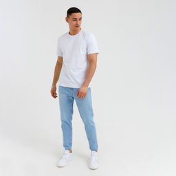 Футболка мужская MINAKU: Basic line MAN, размер 52, белая