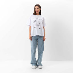 Футболка женская MIST Girl, размер 48-50 (XL), белая