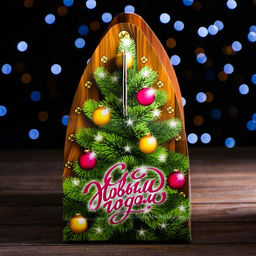 Цена за 5 шт. Подарочная новогодняя коробка «Сундучок чудес», для сладких подарков, 26×13×24 см