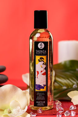 Масло для массажа Shunga Amour Sweet Lotus, возбуждающее, 240 мл