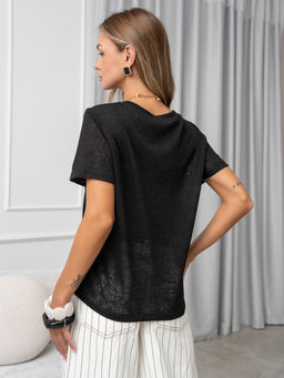 Футболка паутинка полупрозрачная - Binita фото 9