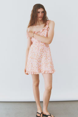 Vestido de crep? con volantes - H&m фото 4