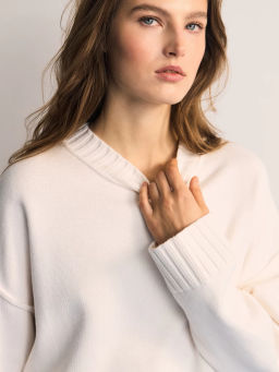 Вязанный джемпер с хлопком в составе / Zarina  фото 3