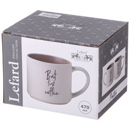 КРУЖКА КОФЕМАНИЯ BUT FIRST COFFEE 470 МЛ - Lefard фото 2