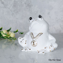 Статуэтка копилка Лягушка 10х15х13 см / С0419 /уп 24/
