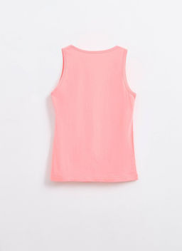 DEA MIA МАЙКА ЖЕНСКАЯ 5702 SINGLET (100% хлопок с аппликацией) РОЗОВЫЙ - Conte elegant фото 3