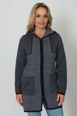 ЗЛАТА Кардиган С 2063/джинс микс