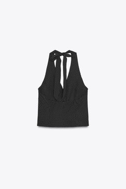 POLKA DOT WAISTCOAT TOP - Zara фото 5