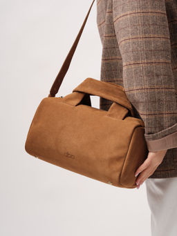 Замшевая сумка Bowling DBR 31378 светло-коричневый  фото 11