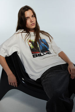 Camiseta oversize con motivo estampado - H&m фото 2