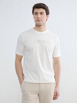 Bisiklet Yaka Bask?l? Erkek Ti??rt