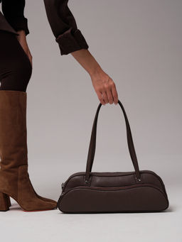 Кожаная сумка Roxy DBR 31186 коричневый торф  фото 7