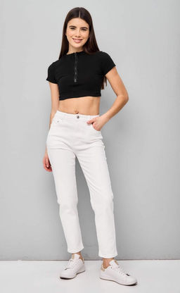 Джинсы P412-0114 white